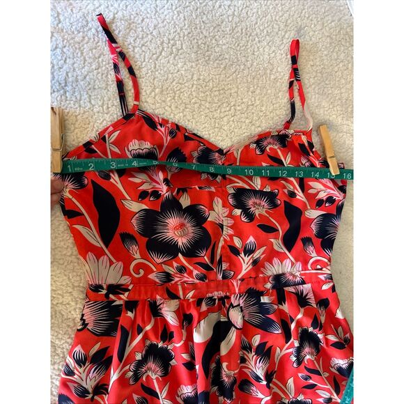 J.CREW Women's Floral Print Sun Dress With Pockets, Size 2 - Picture 7 of 8